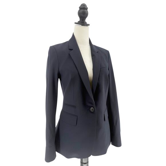 Veronica Beard Dickey Classic Jacket in Navy Blue Size 4 Wool Blazer - Picture 6 of 13